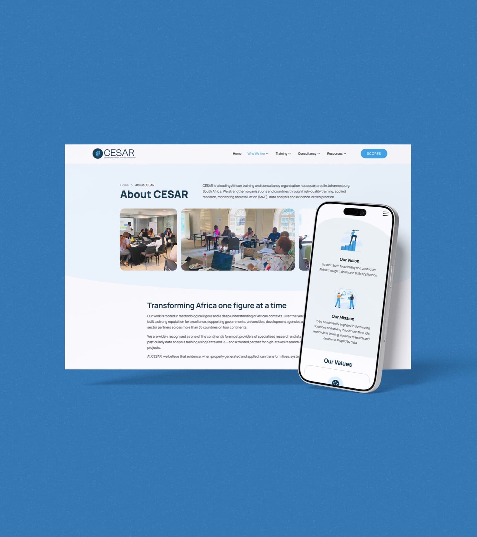 CESAR Africa Website Redesign, image 2